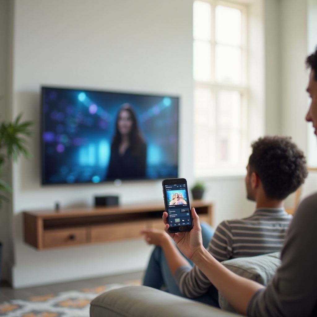 smartphone mit tv verbinden wlan